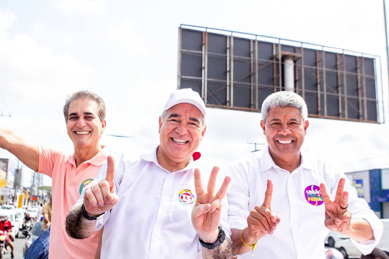 Com governador Jerônimo, Zé Neto realiza grande carreata da vitória em Feira de Santana: "povo abraçou"